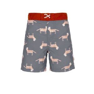 Lassig Board Shorts, Tiger/Grey,  NWOT, 7-12 months